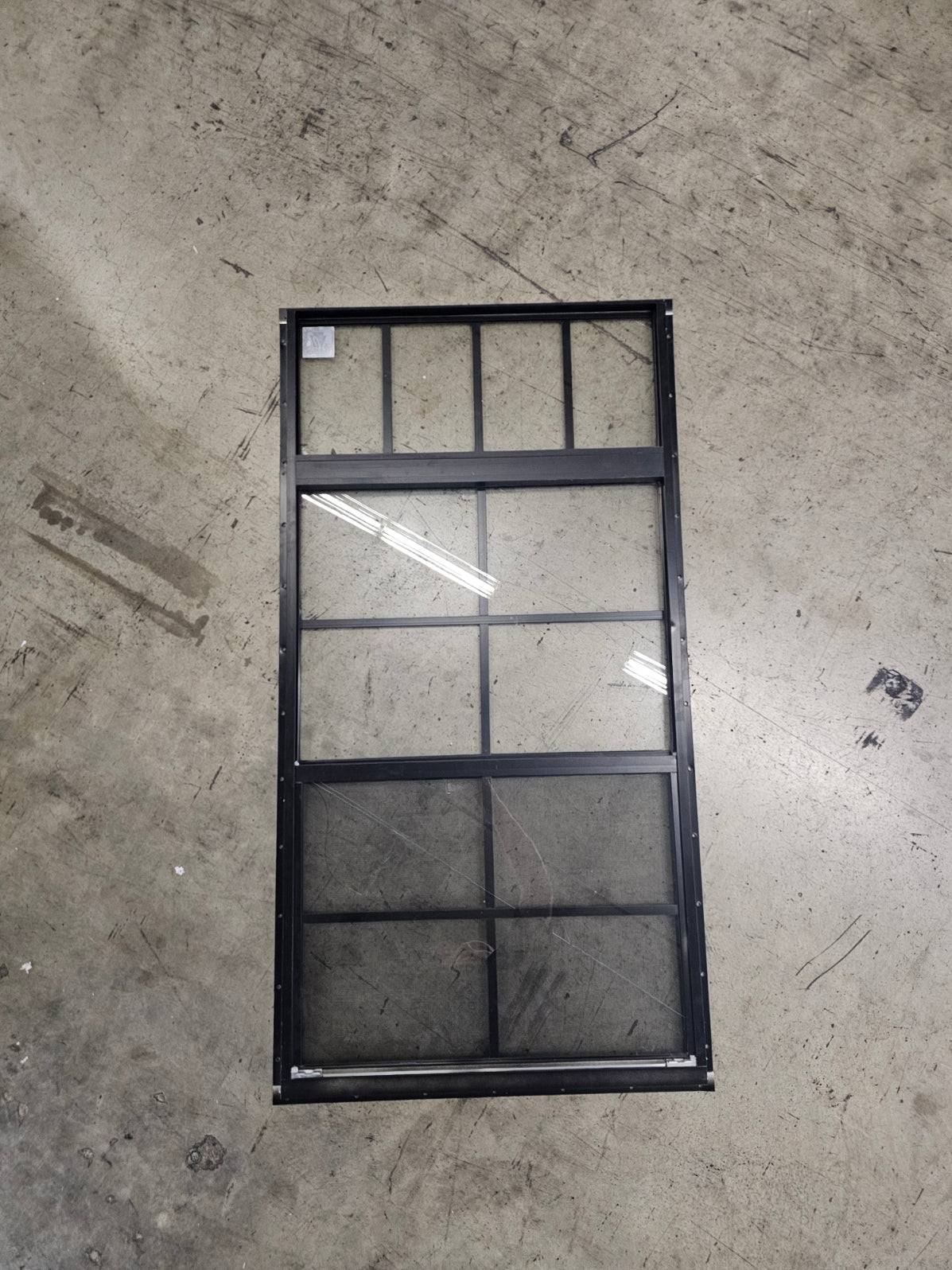 24x47 Black Flush Mount Mulled Window