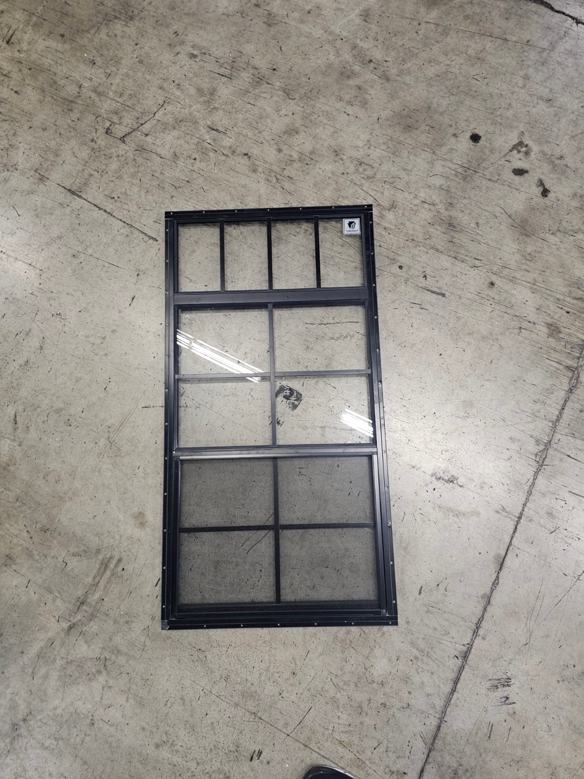 24x47 Black Flush Mount Mulled Window